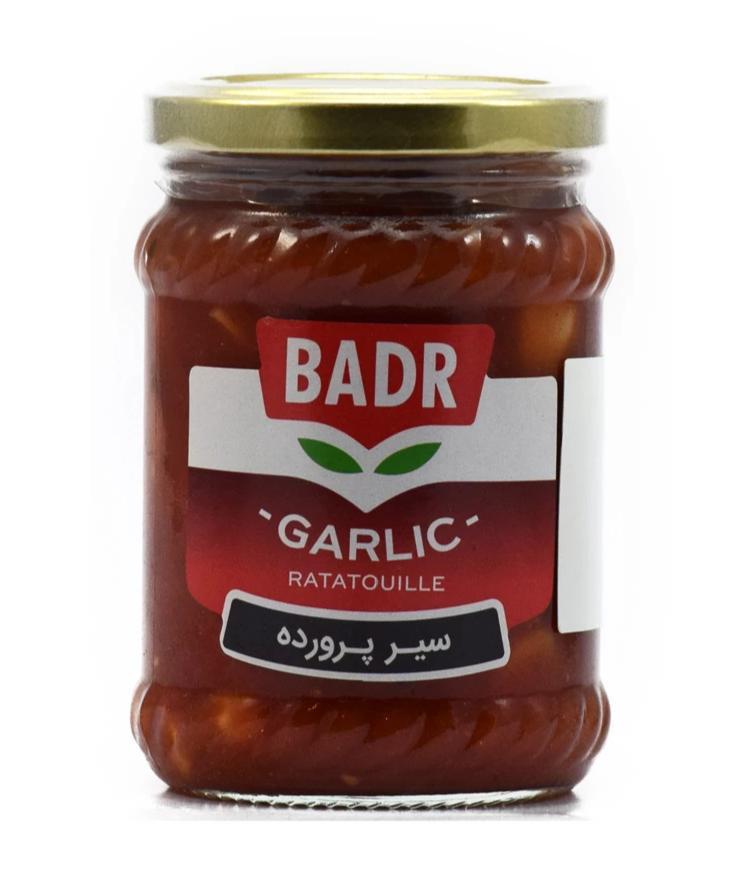 Badr Sir Parvardeh - Eingelegter Knoblauch mit Tomate & Chili 230g - Persienmarkt