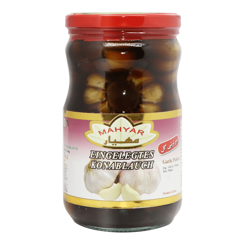 Mahyar Sir Torshi Siah - Eingelegter Knoblauch ,Dunkel 650g - Persienmarkt