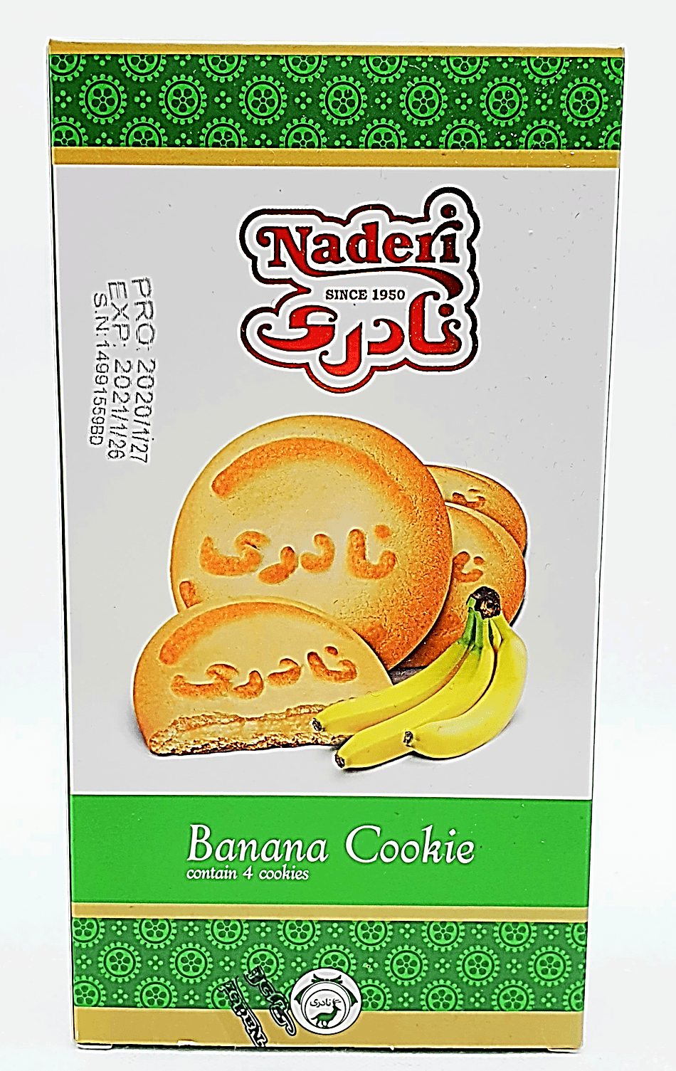 Naderi Koloocheh Mozi - Cookie Banane 200g - Persienmarkt