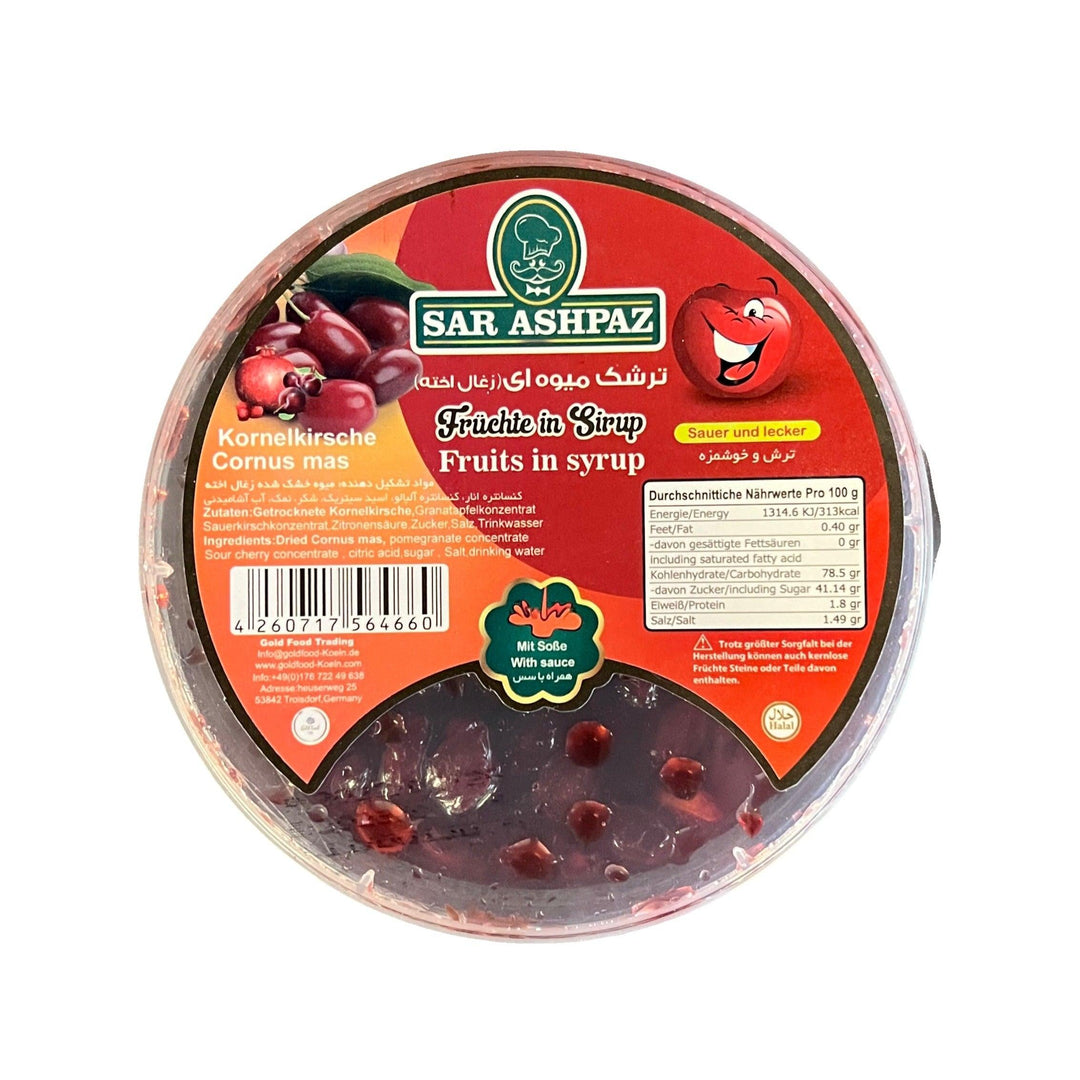 SARASHPAZ Torshak Mivehei Zoghalakhteh - Kornelkirsche 240g - Persienmarkt