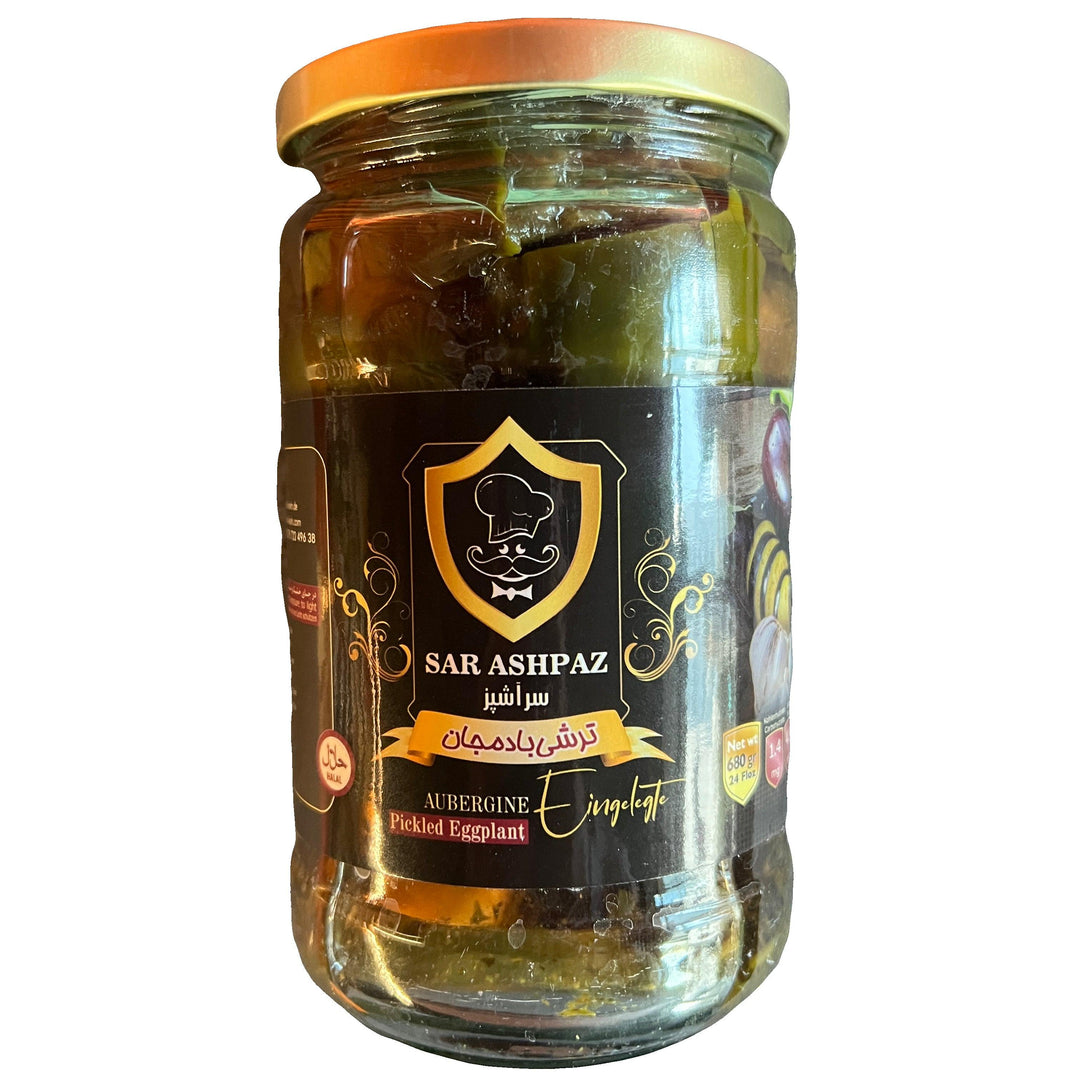 SARASHPAZ Torshi Bademjan - Marinierte Aubergine 680g - Persienmarkt