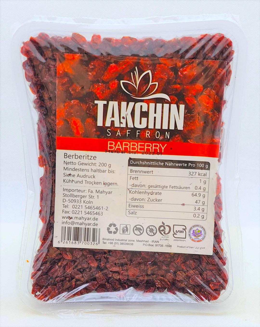 Takchin Zereshk - Berberitze 200g - Persienmarkt