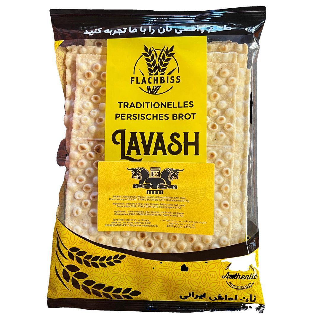 FLACHBISS Nan Lavash - Persisches Dünnes Fladenbrot 400g - Persienmarkt