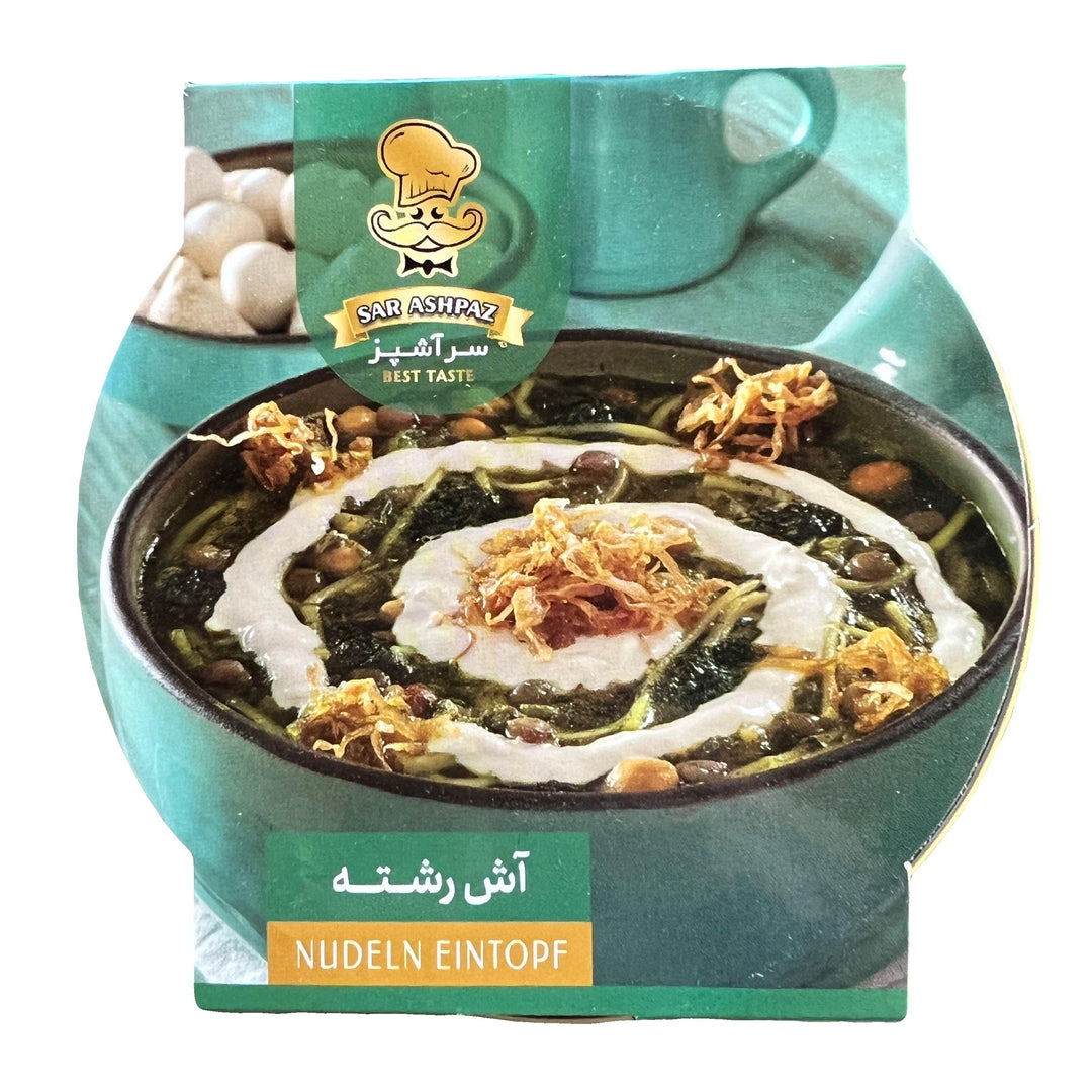 SARASHPAZ Ash Reshteh - Nudelsuppe Mit Kräutern & Hülsenfrüchte 460g - Persienmarkt