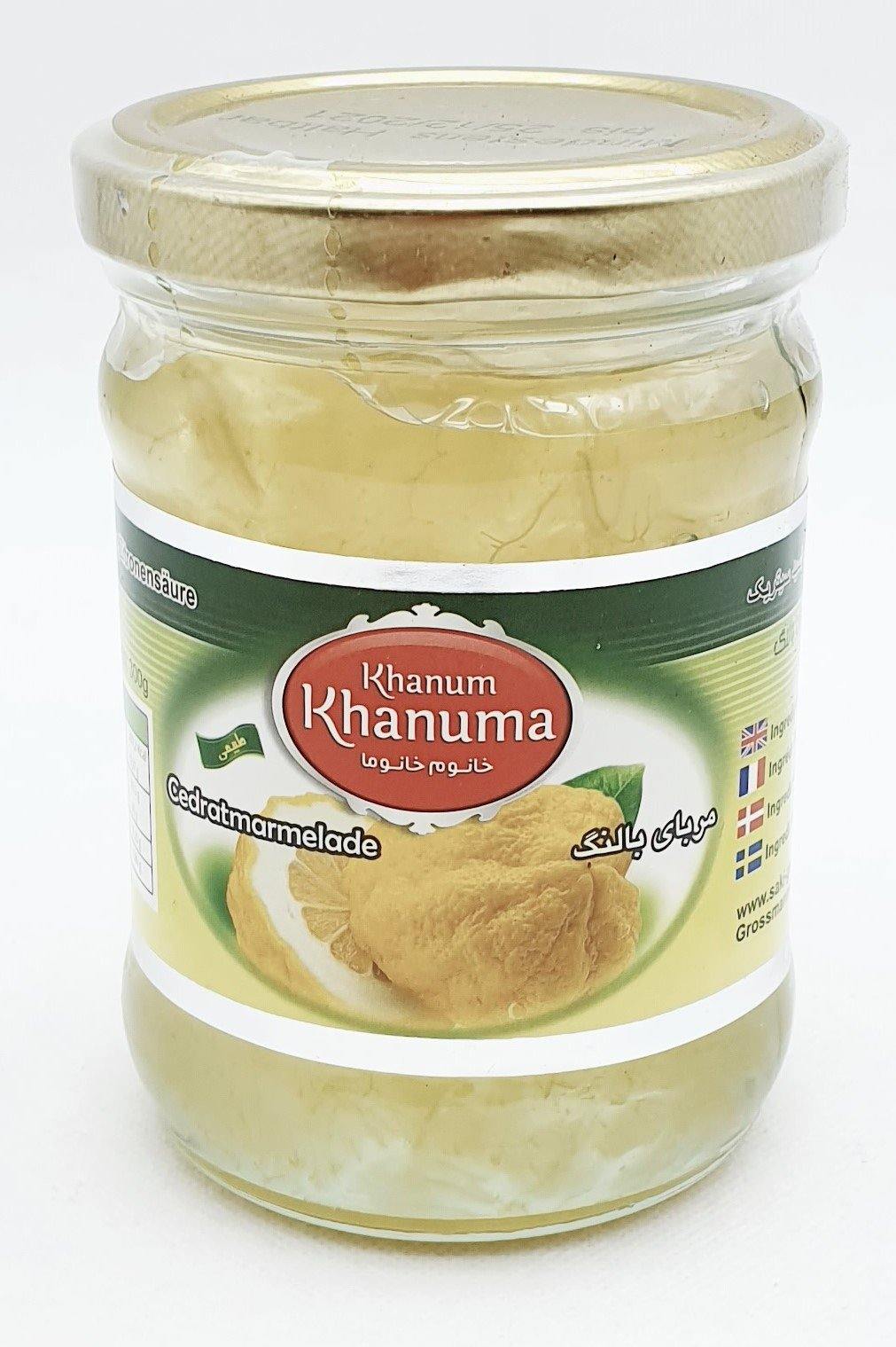 Khanum Khanuma Morabaye Balang - Zitronenmarmelade 300g - Persienmarkt