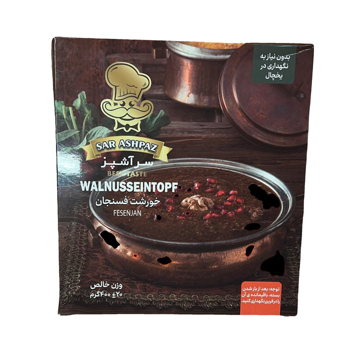 SARASHPAZ Khoresht Fesenjoon - Granatapfel Wallnuss Eintopf 400g - Persienmarkt